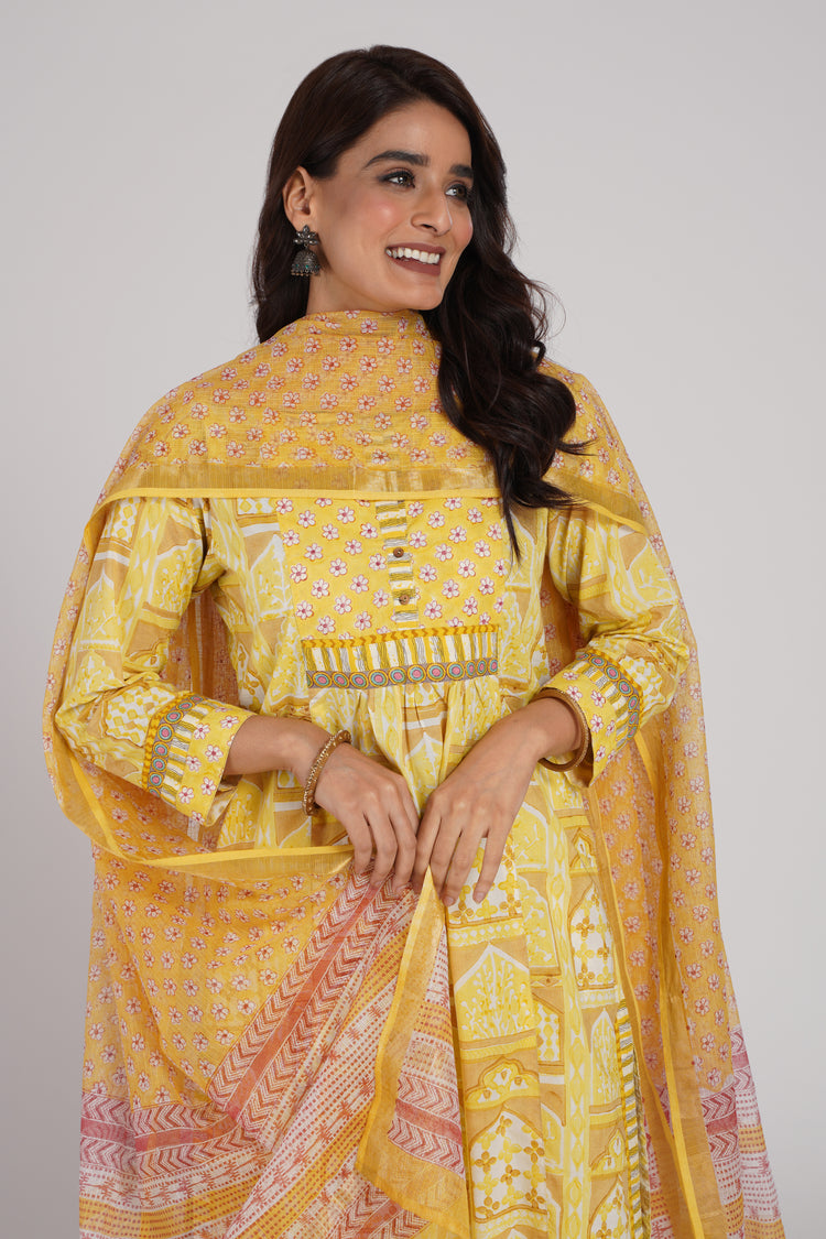 Meera Kurta Yellow (6544421617711)