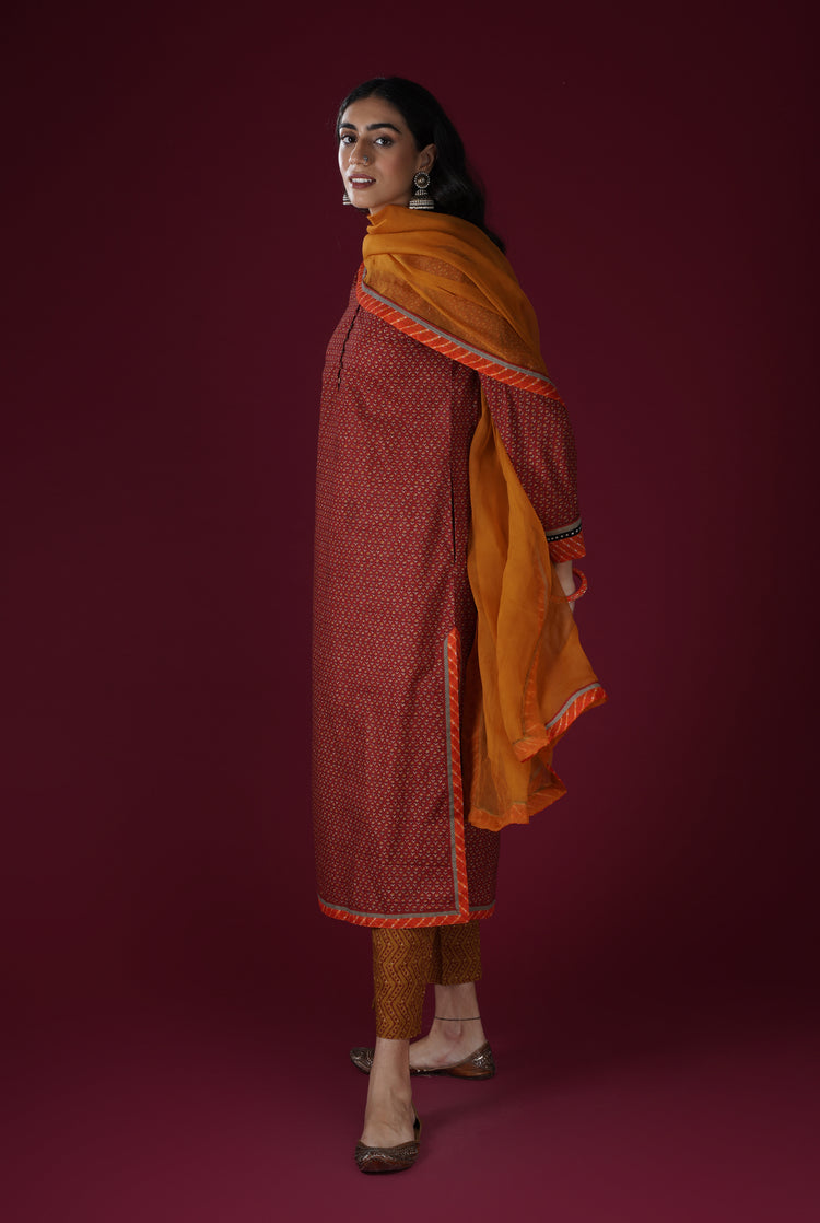 Vanya Kurta Maroon (6767587426351)