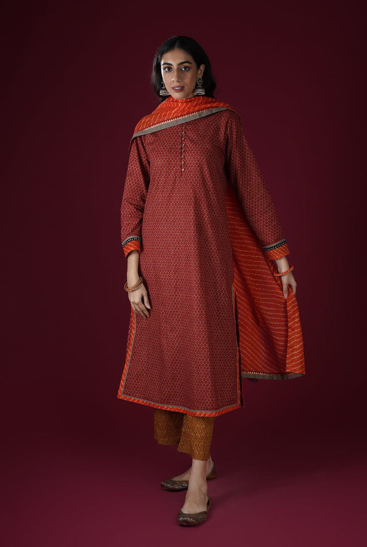 Vanya Kurta Maroon (6767587426351)