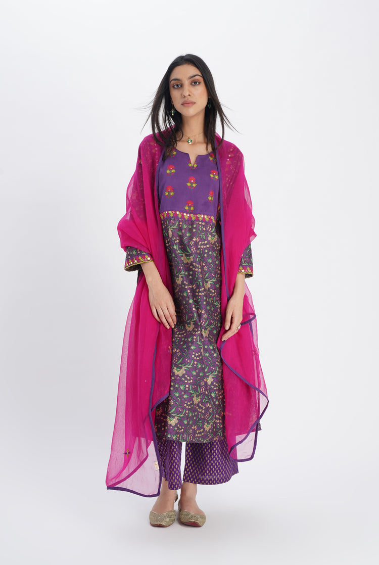 Tulsi Dupatta Deep Pink (8018177720619)