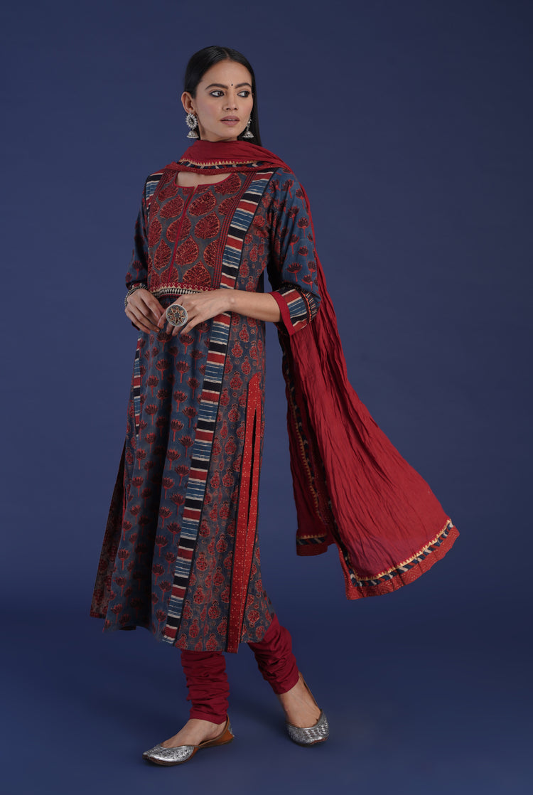 Rozana Cotton Dupatta Green (6872542085167)