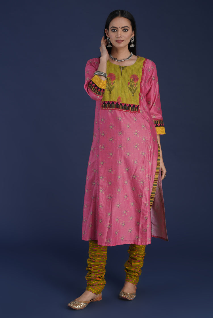 Rozana Bottom Printed Meh.Green (6870140420143)