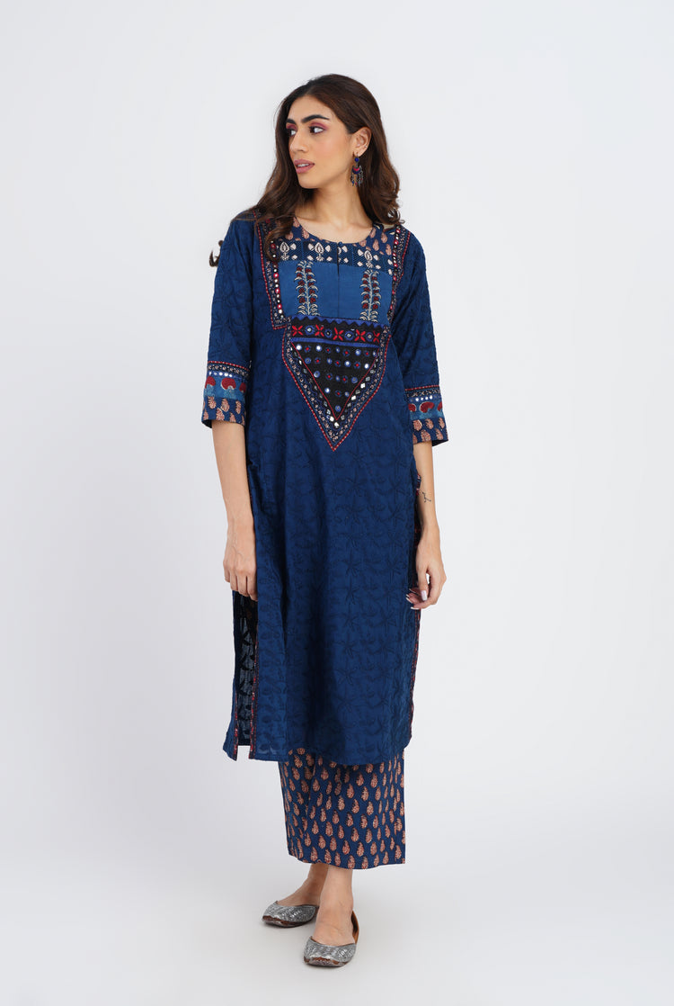Devi Kurta Blue (7083254382639)