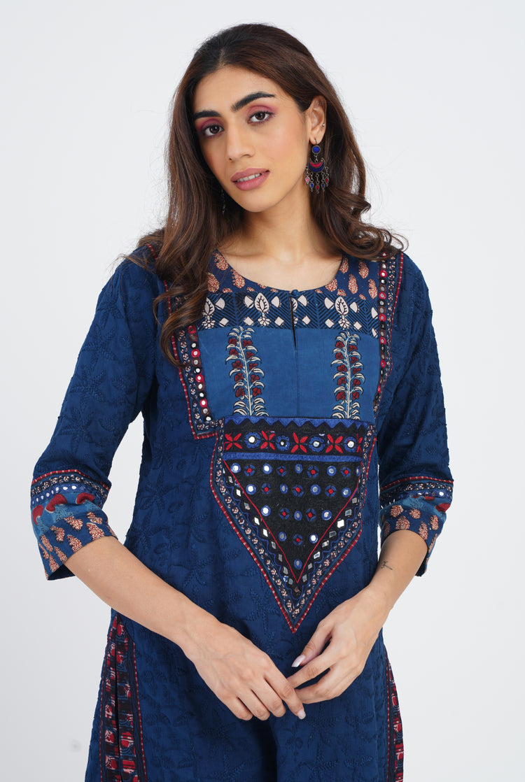 Devi Kurta Blue (7083254382639)