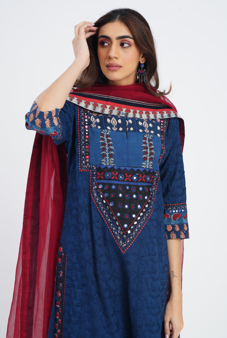 Devi Kurta Blue (7083254382639)