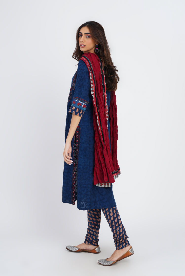 Devi Kurta Blue (7083254382639)