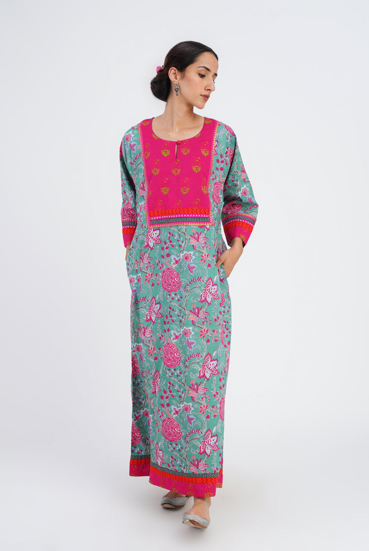 Yoke Caftan Sage Pink (7086835564591)