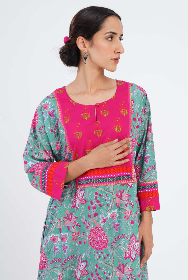 Yoke Caftan Sage Pink (7086835564591)