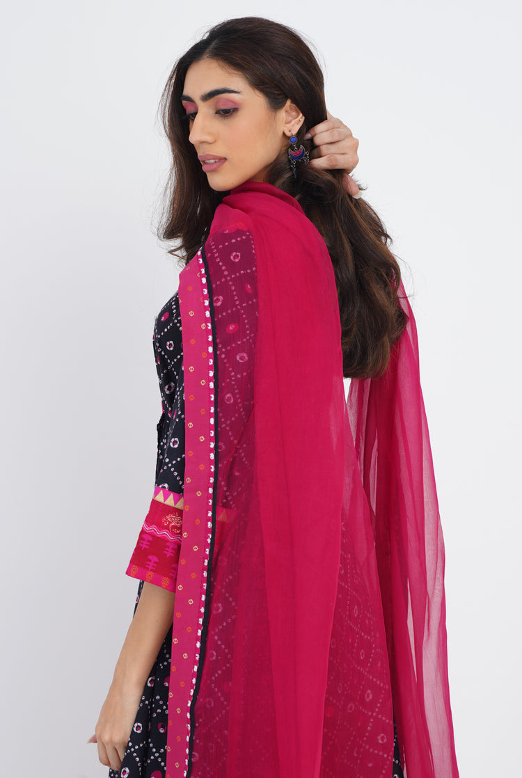 Rozana Chiffon Dupatta Plum (7087172943919)