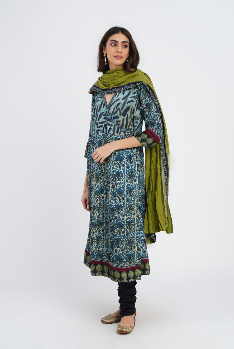 Rozana Cotton Dupatta Green (7087852519471)