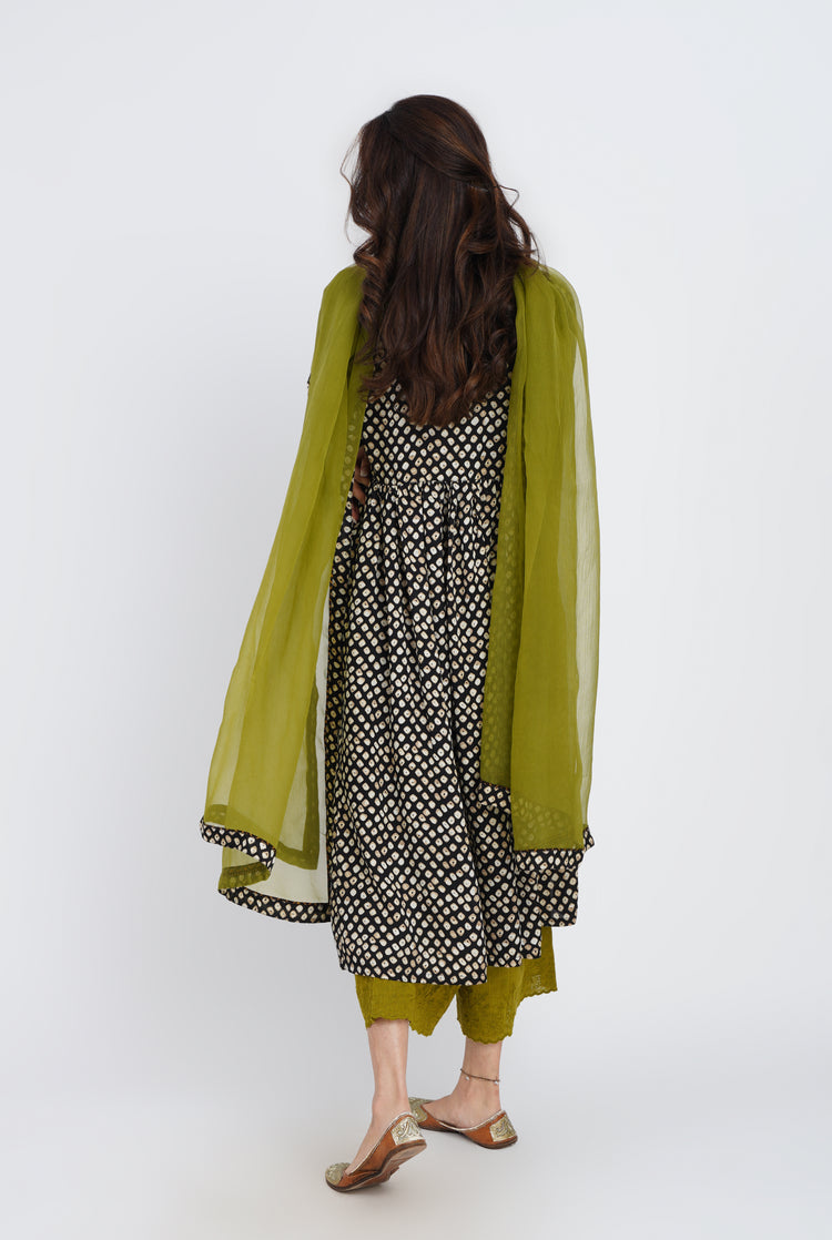 Rozana Chiffon Dupatta Mehendi Green (7087178022959)