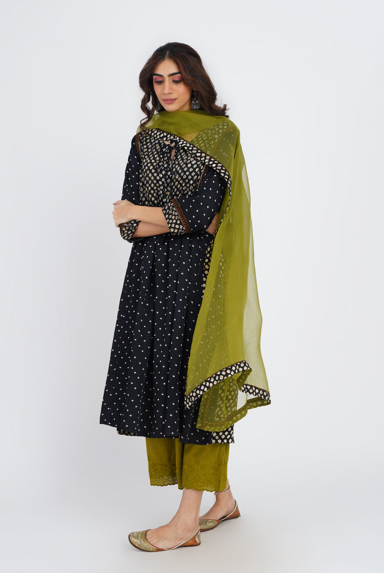 Rozana Chiffon Dupatta Mehendi Green (7087178022959)