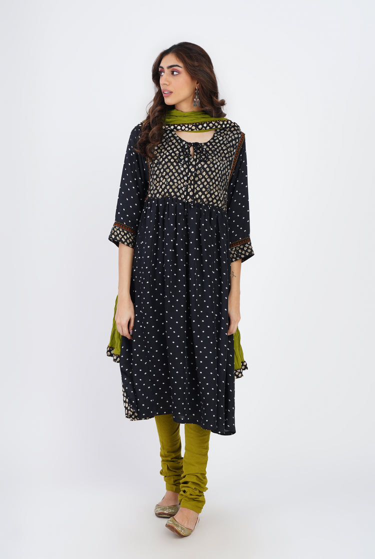 Rozana Cotton Dupatta Mehendi Green (7087852650543)