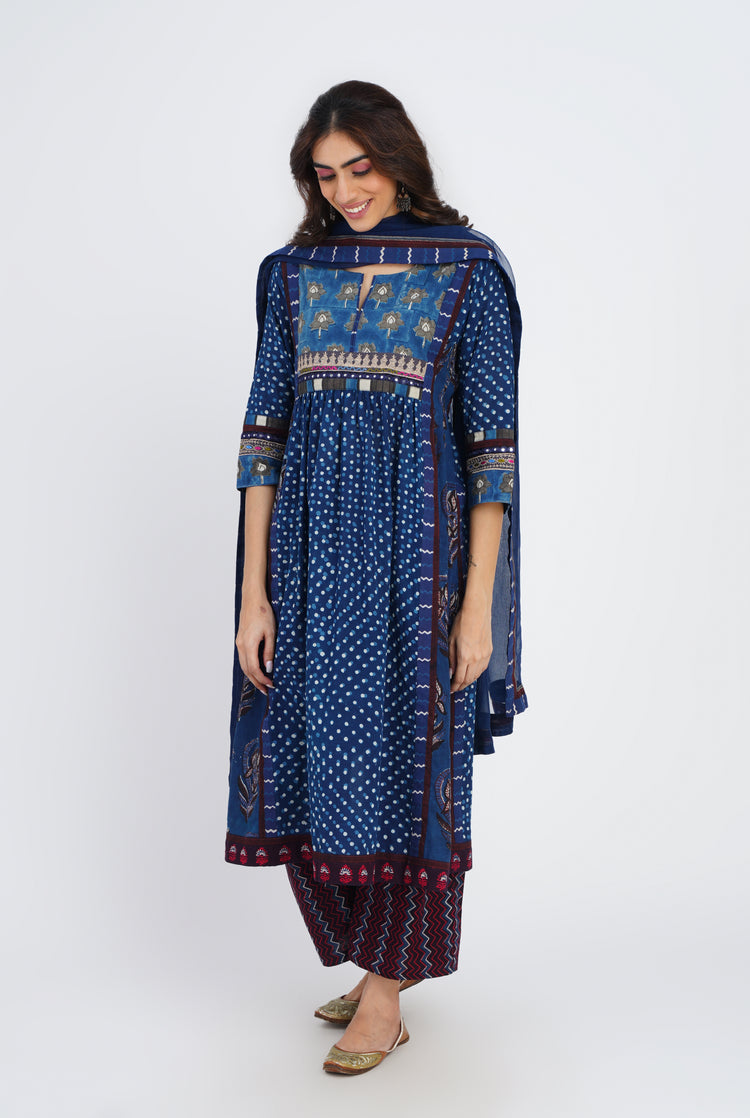 Rozana Pant Indigo Red (7086915125295)