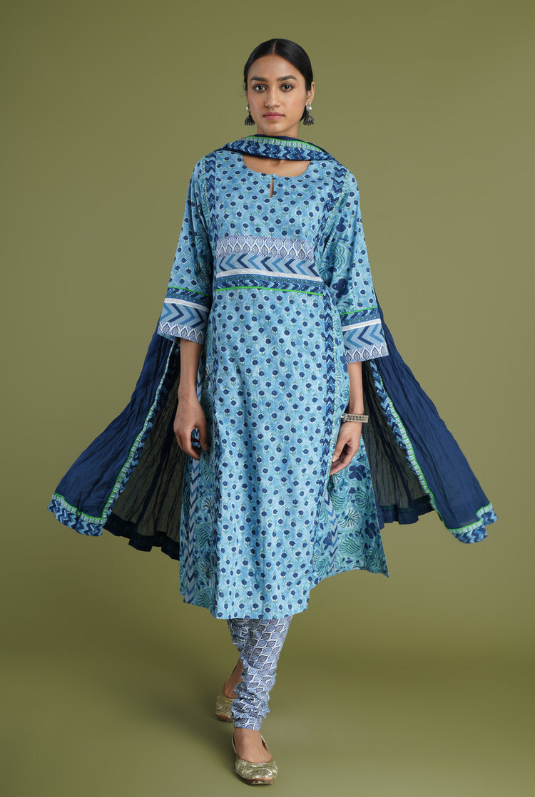 Rozana Printed Bottom Blue (6969249464367)