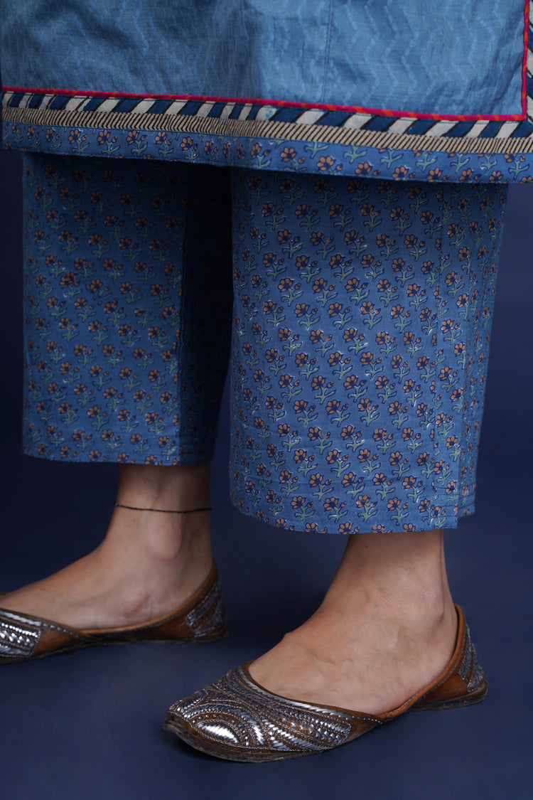 Rozana Pants Blue Peach (6749664182319)