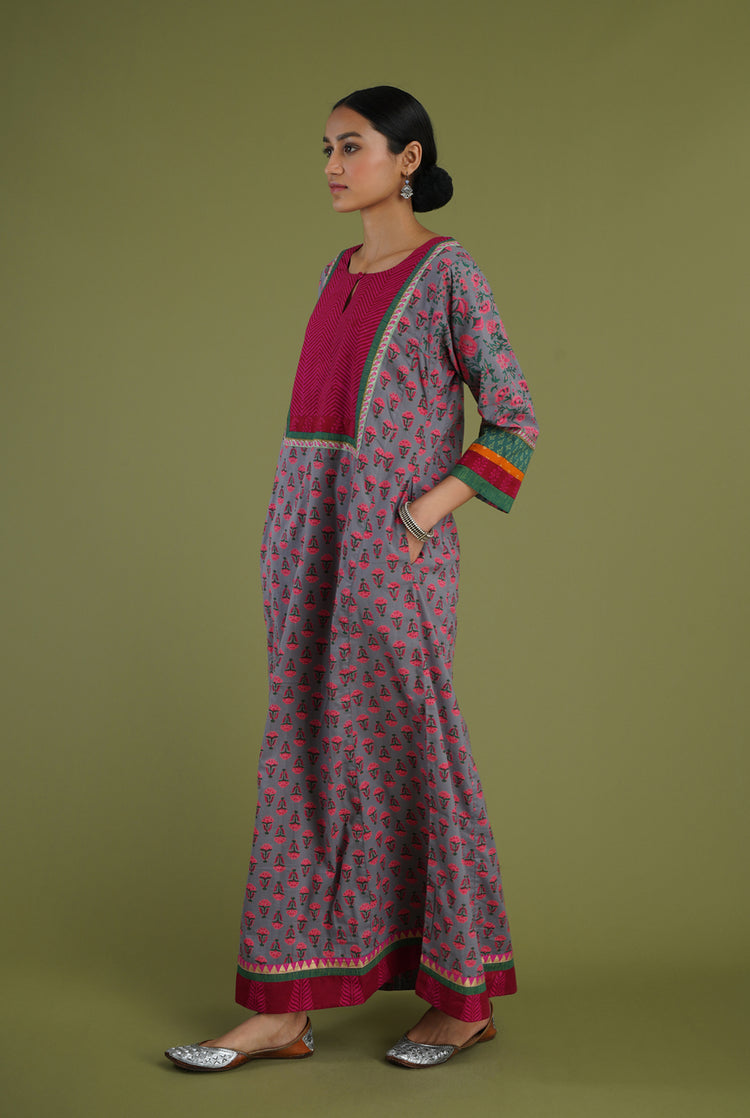 Yoke Caftan Purple Grey Pink (6906581090351)