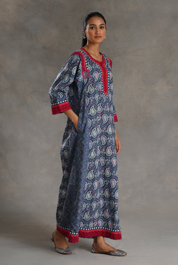 Adara Caftan Indigo Light Blue Pink (7019785748527)