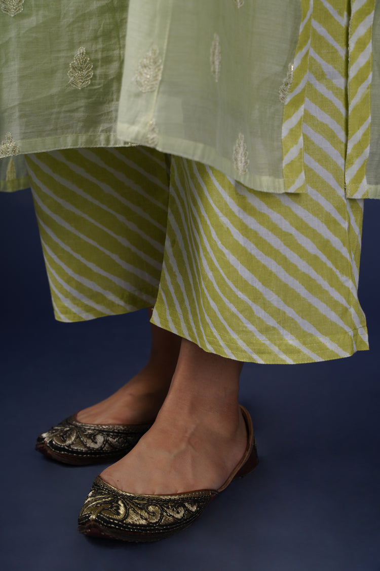 Rozana Pants Green Leher (6749676929071)