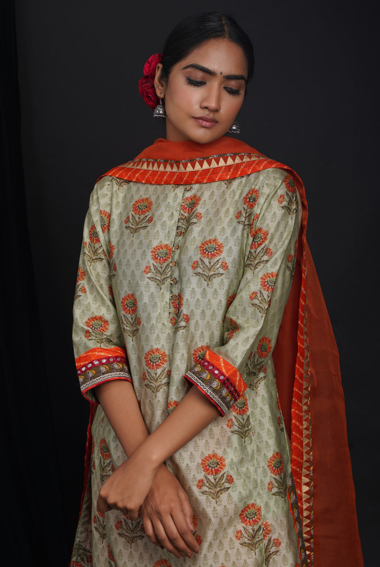 Vanya Kurta Pista Green (6813637279791)