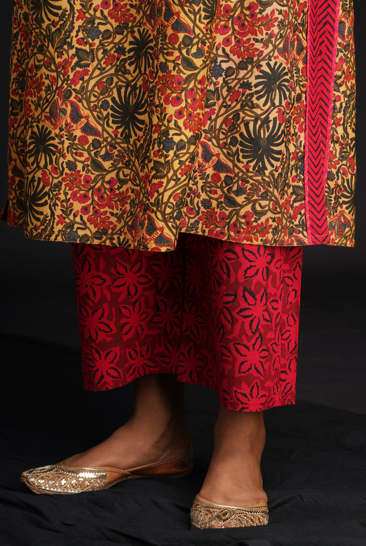 Rozana Pant Maroon Red (6804551008303)