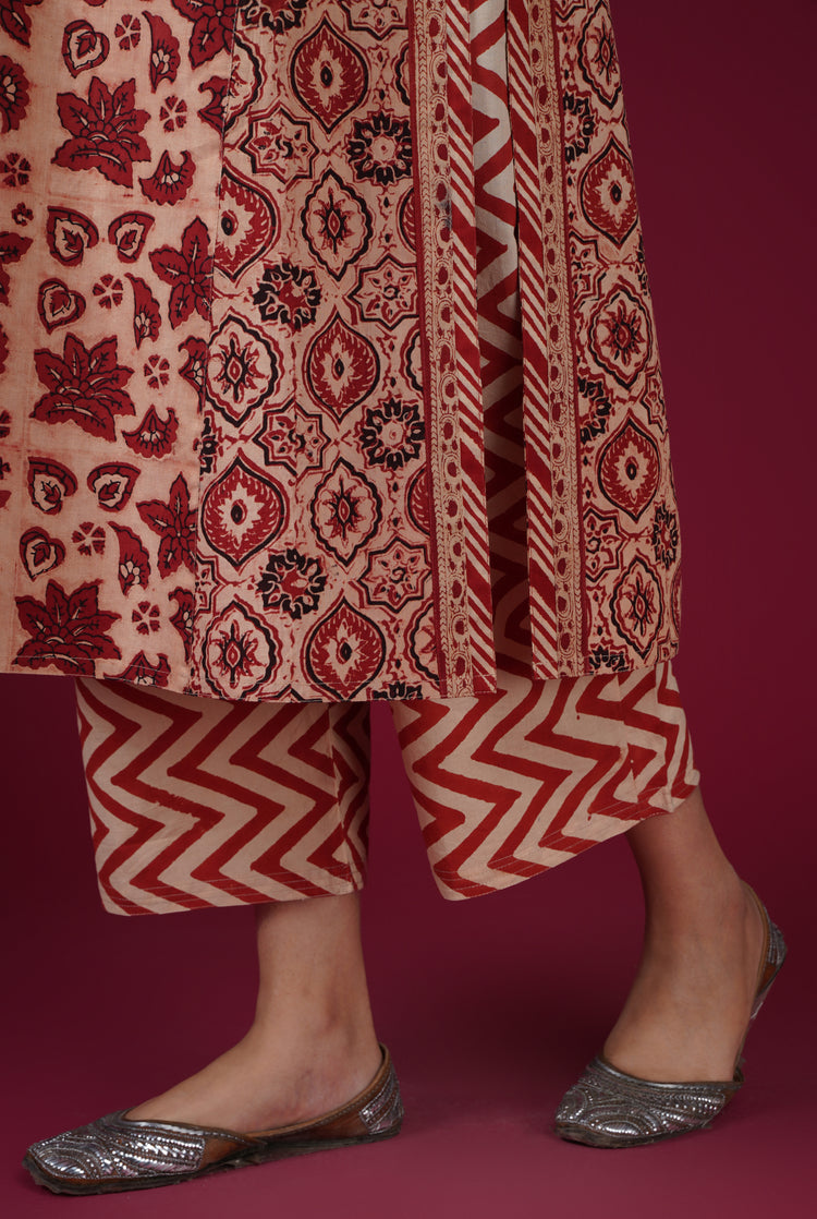 Rozana Pants Maroon Leher (6766036942895)