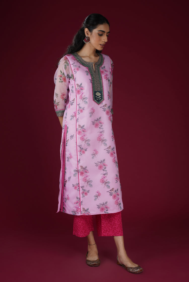 Rozana Pants Pink Jaal (6766403387439)