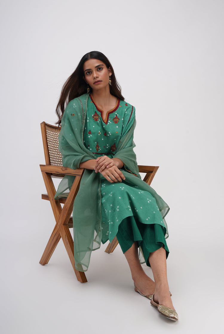 Adah Dupatta Teal (8054004449579)