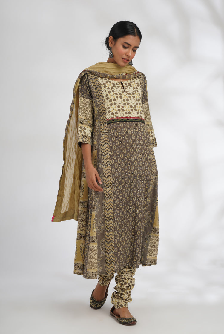 Rozana Cotton Dupatta Beige (7047304773679)