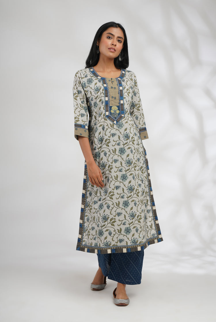Anu Kurta Light Grey (7047241957423)