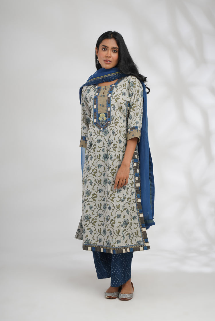Anu Kurta Light Grey (7047241957423)