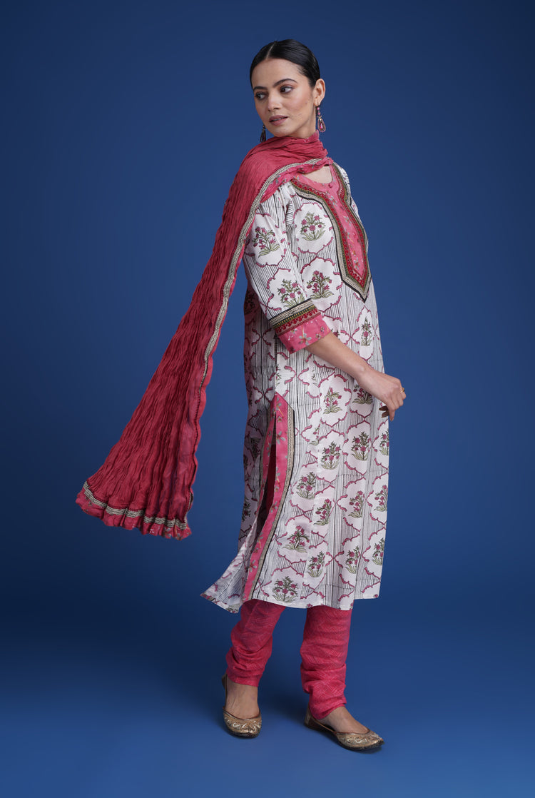 Rozana Cotton Crinkled Dupatta (8077625426219)