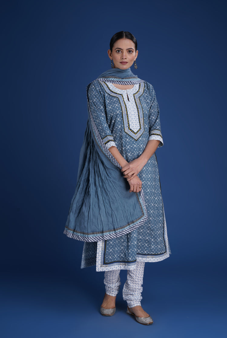 Rozana Cotton Crinkled Dupatta (8077648331051)