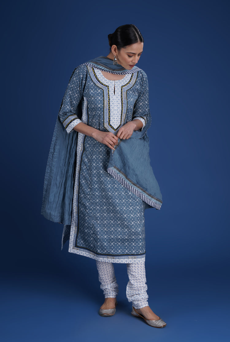 Rozana Cotton Crinkled Dupatta (8077648331051)