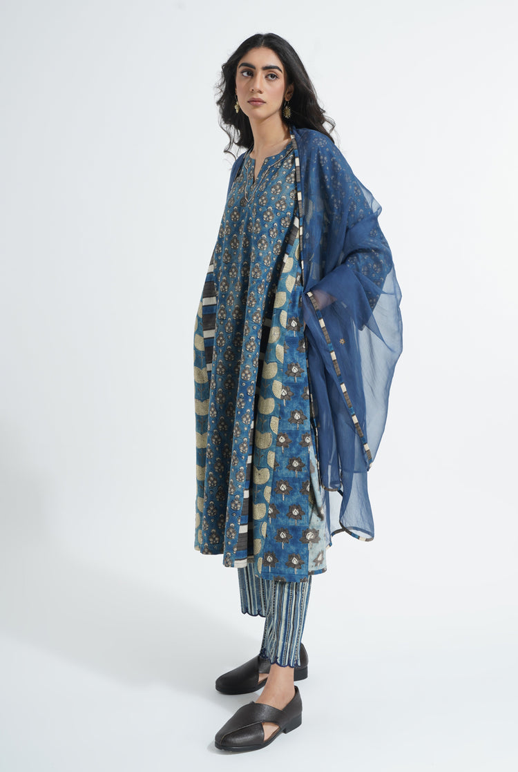 Tulsi Pants Printed Blue (8053993767211)