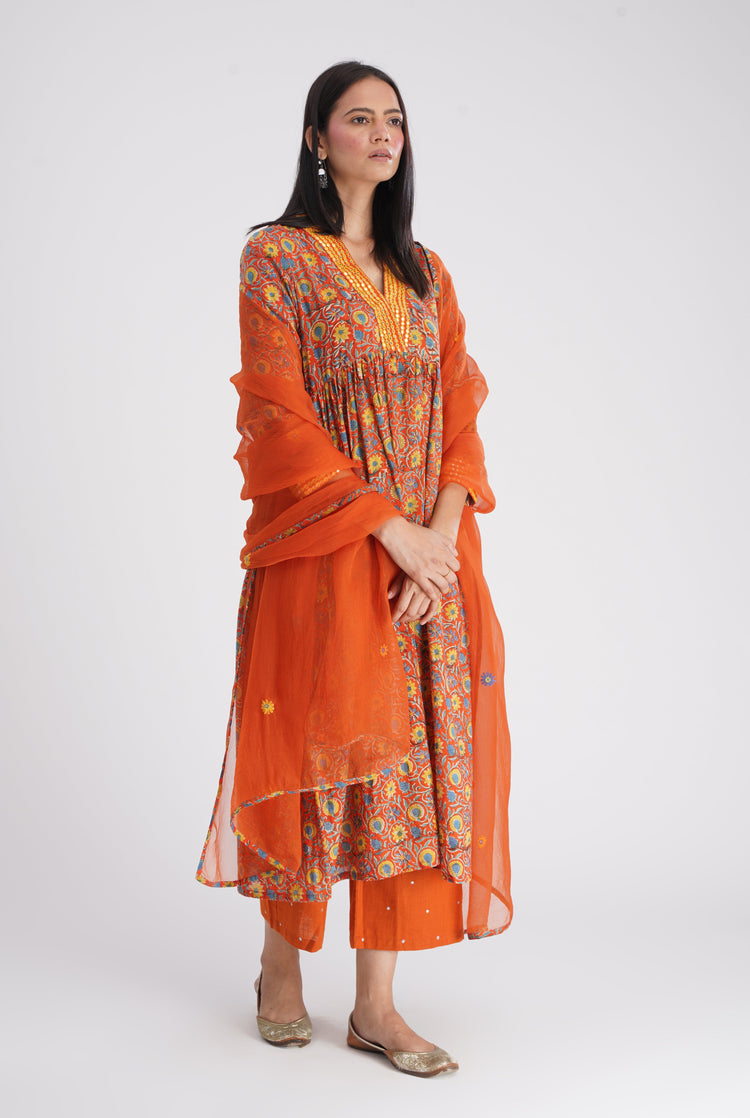 Soha Dupatta Orange (7135085821999)