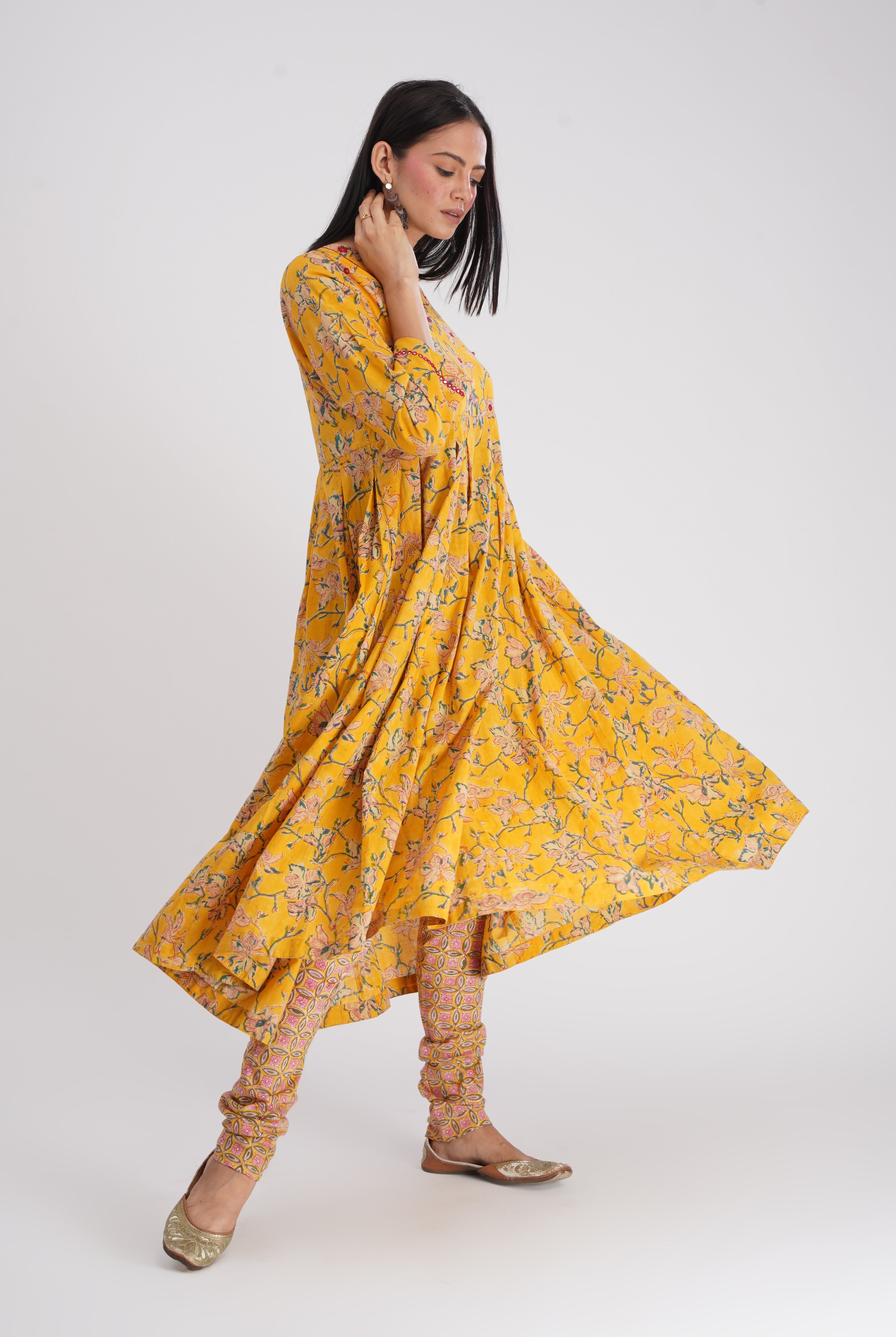 Myra Kurta Yellow (7134635720751)