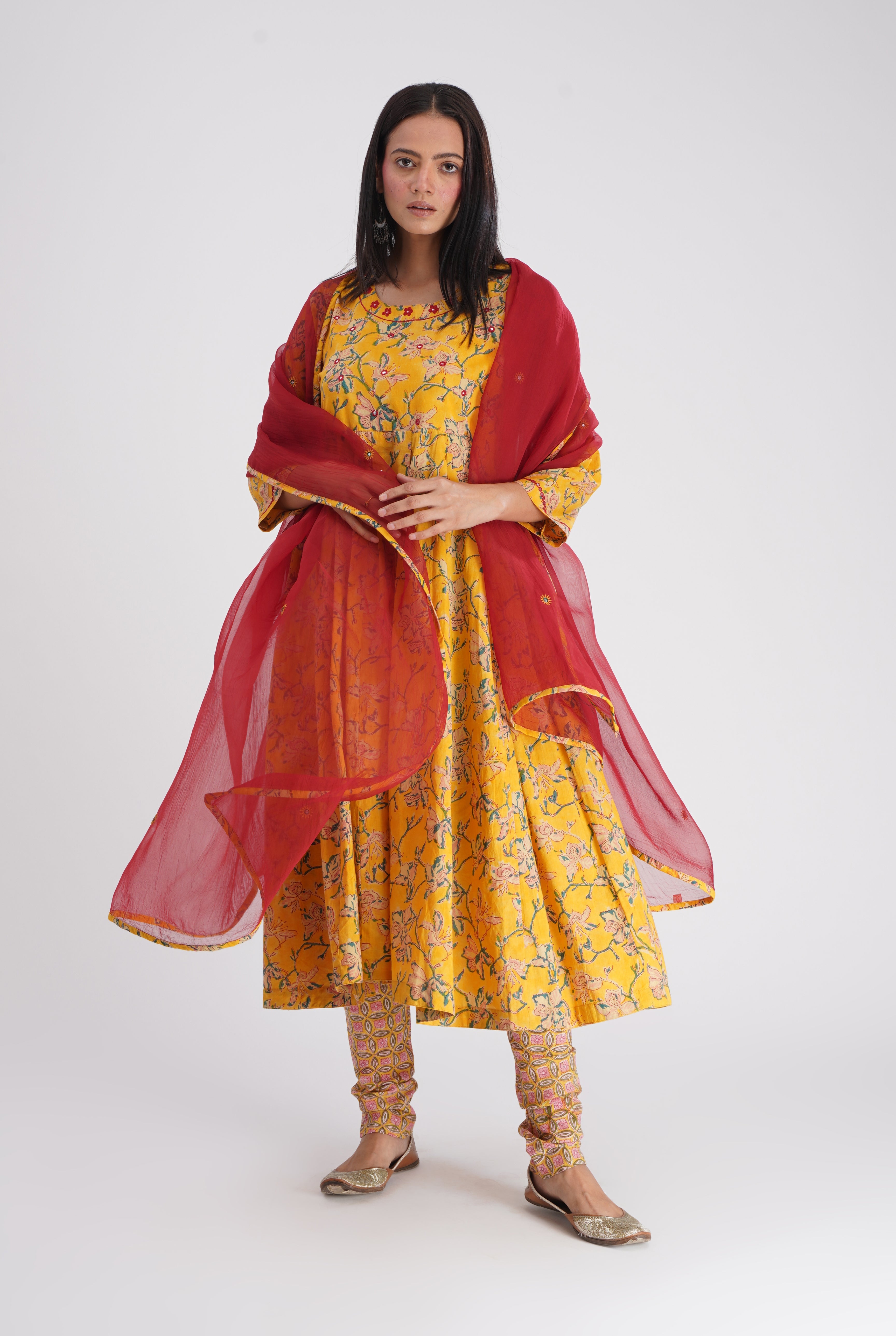 Myra Kurta Yellow (7134635720751)
