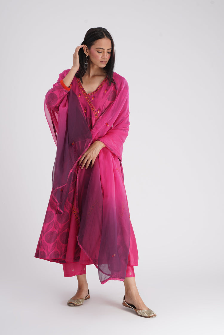 Kia Dupatta Pink Mauve Ombrey (7135077564463)