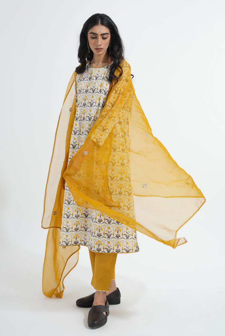 Leah Dupatta Yellow (8054035775787)