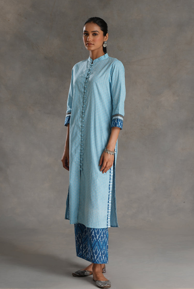 Vanya Kurta Sky Blue (7019795873839)