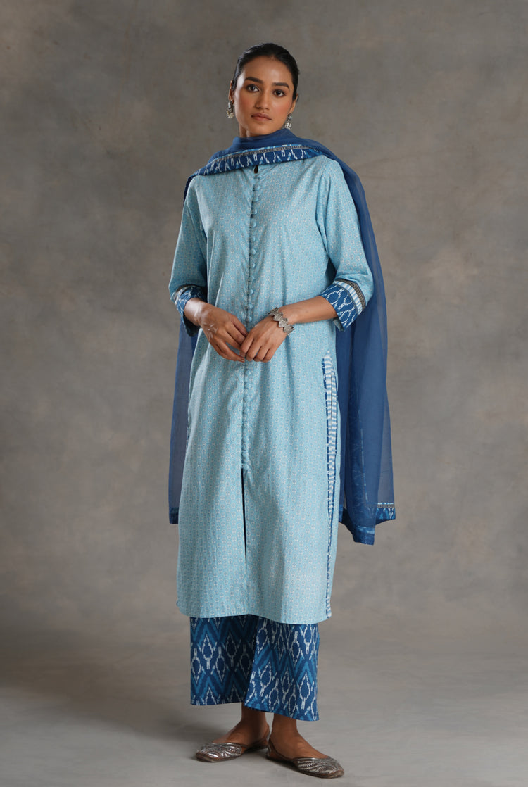 Vanya Kurta Sky Blue (7019795873839)