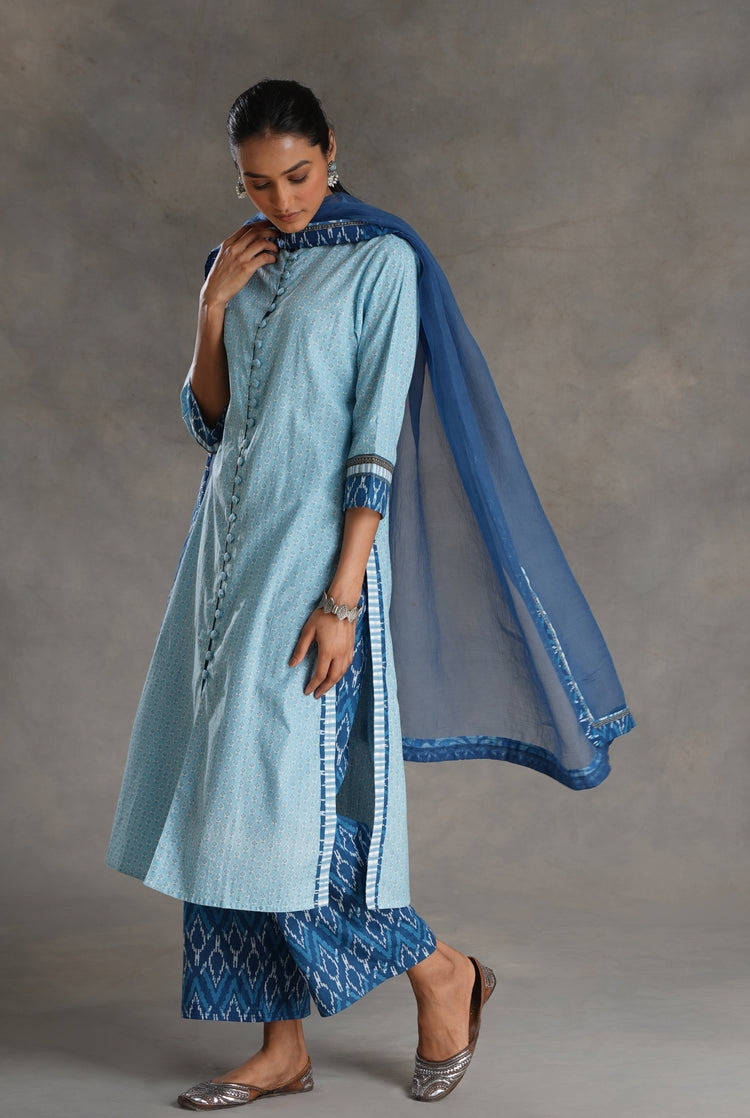 Vanya Kurta Sky Blue (7019795873839)