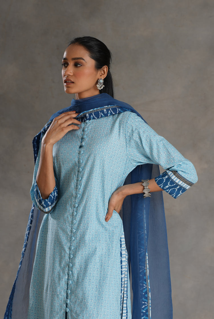 Vanya Kurta Sky Blue (7019795873839)