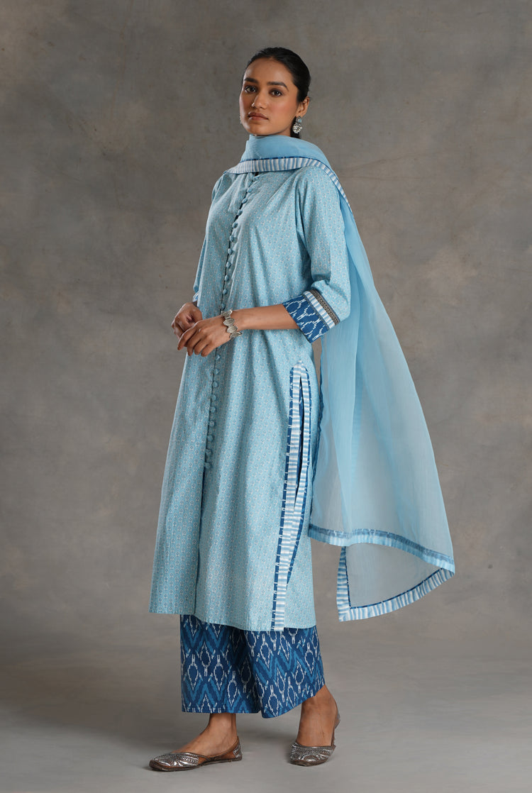 Vanya Kurta Sky Blue (7019795873839)