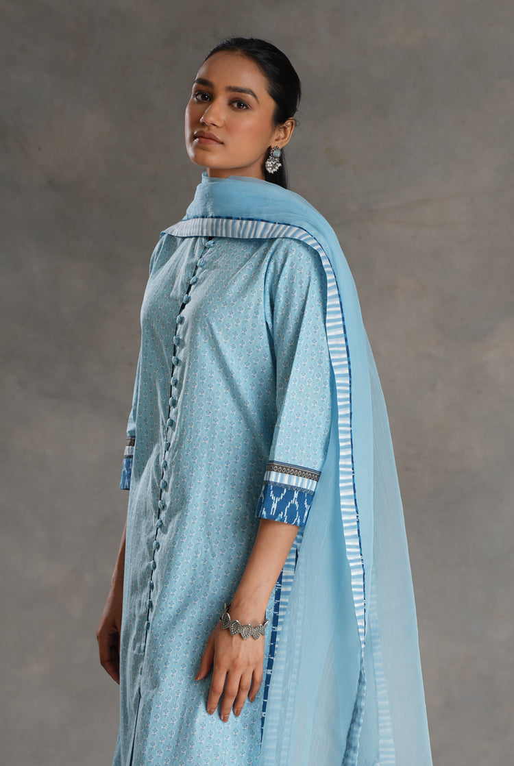 Vanya Kurta Sky Blue (7019795873839)