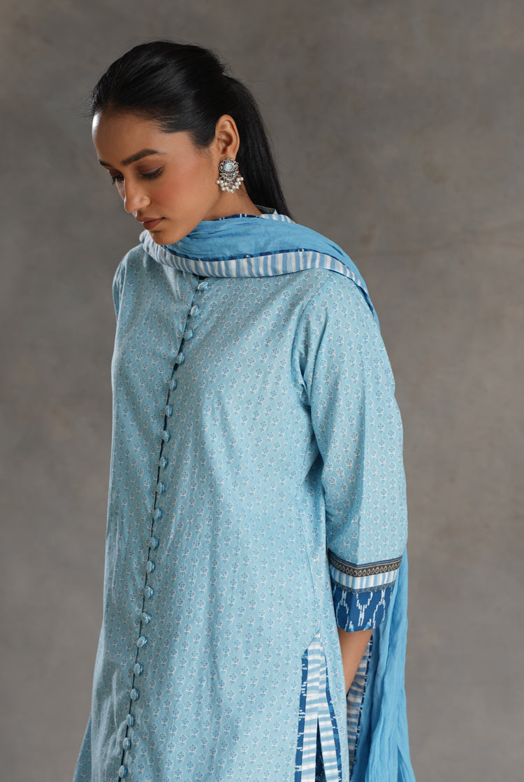 Rozana Cotton Dupatta White (7022864564271)