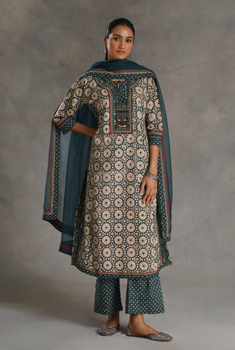 Rozana Pant Bottle Green (7020869517359)