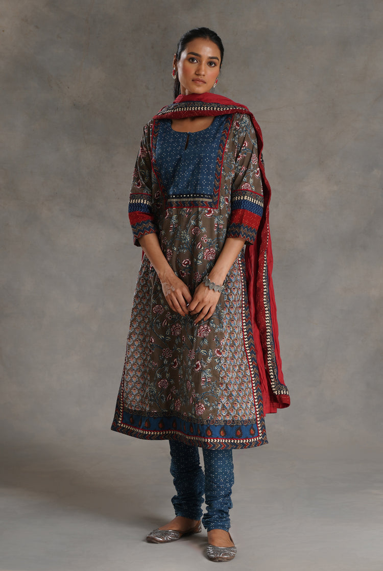 Rozana Cotton Dupatta Maroon (7021095977007)