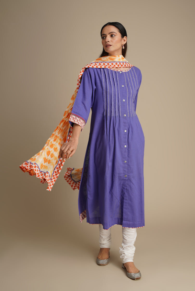 Rozana Cotton Crinkled Dupatta (8077657178411)